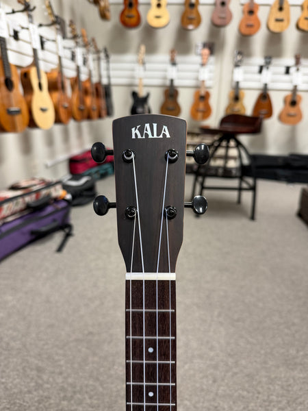 KALA Night Owl Acacia Revelator Electric Tenor Ukulele w/Case - B Stock #1