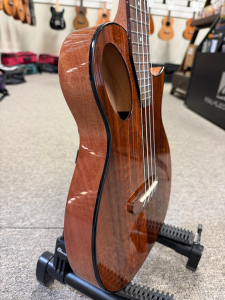 KALA Night Owl Acacia Revelator Electric Tenor Ukulele w/Case - B Stock #1