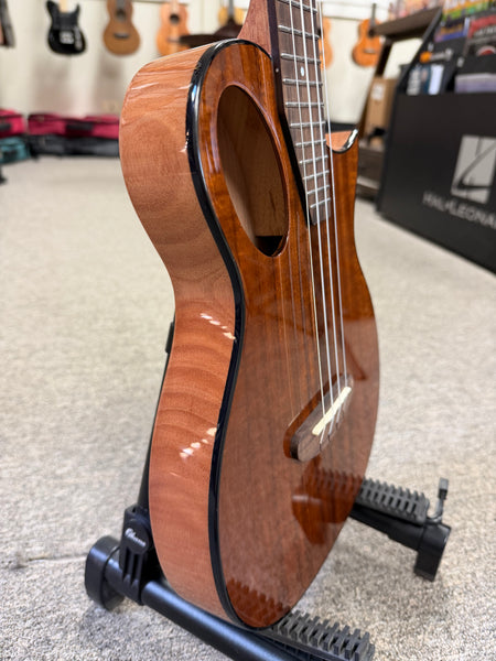 KALA Night Owl Acacia Revelator Electric Tenor Ukulele w/Case - B Stock #2