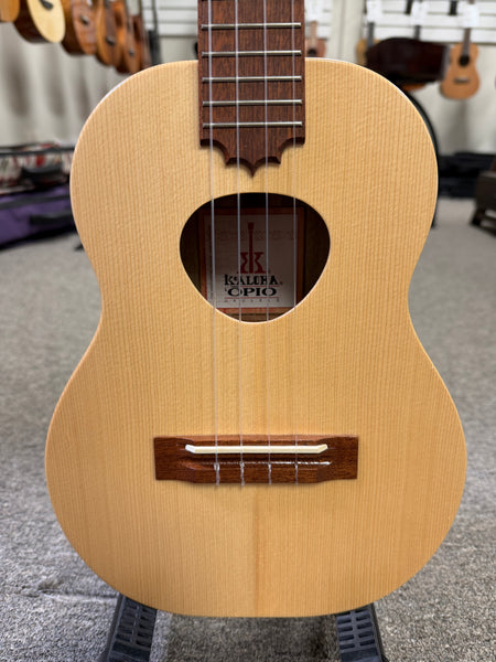KoAloha KTO-10S Solid Spruce/Acacia Electric Tenor Opio Ukulele w/Case - Pre Loved