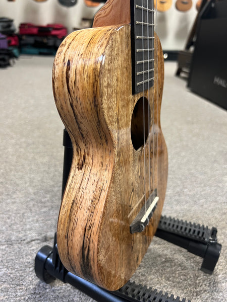 Rebel Creme Brulee Concert Longneck Ukulele w/Case- Solid Mango - Rebel Mango Slim Super Concert