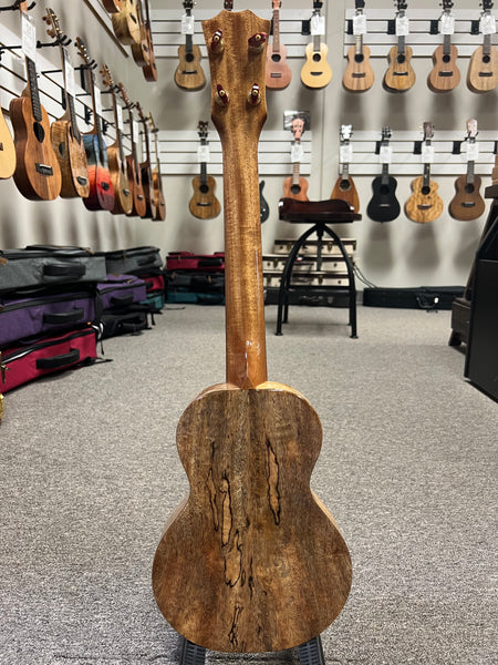 Rebel Creme Brulee Concert Longneck Ukulele w/Case- Solid Mango - Rebel Mango Slim Super Concert