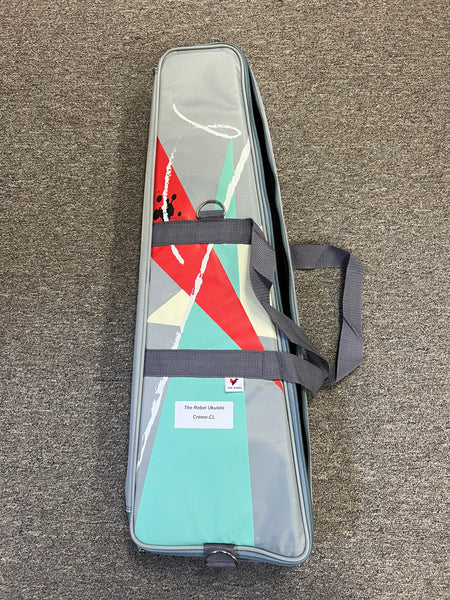 Rebel Creme Brulee Concert Longneck Ukulele w/Case- Solid Mango - Rebel Mango Slim Super Concert