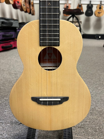 Rebel Double Cheese Tenor Ukulele w/Case - Solid Spruce/Solid Mahogany
