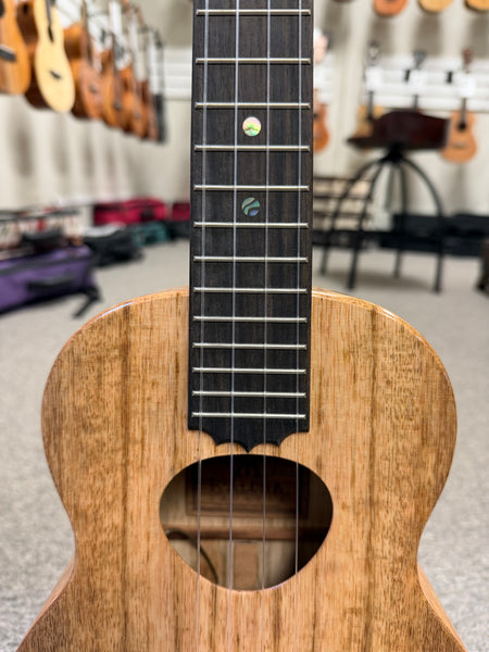KoAloha KTM-10MG Solid Mango Royal Pikake Electric Tenor Ukulele w/Case - Pre Loved