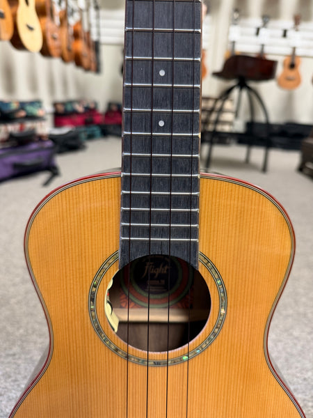 Flight Diana TE Electric Tenor Ukulele w/Case - Solid Cedar/Walnut