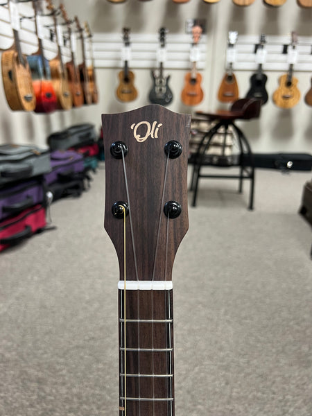 Oli L1-TAS Solid Acacia Satin Tenor Ukulele w/Case