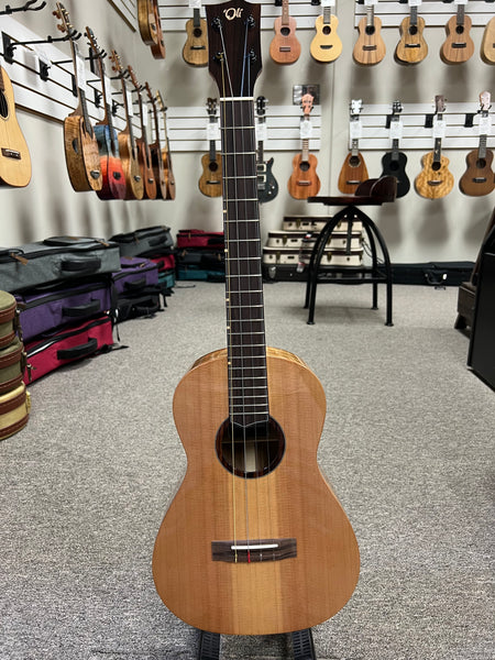 Oli L1-BCA Solid Cedar/Acacia Baritone Ukulele w/Case