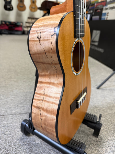 HUG SCSM-T Solid Cedar/Spalted Maple Tenor Ukulele