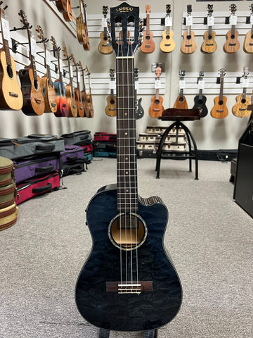(ユーワン)MAGERIT LANIAKEA スペイン製 LANIKAI QM-RDCET Quilted Maple Electric Tenor Ukulele w/Case