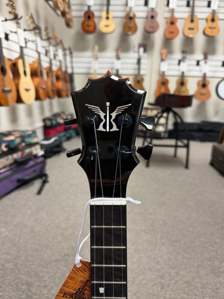 KoAloha Red Label "Polani" Solid Curly Koa Tenor Ukulele w/Case #1