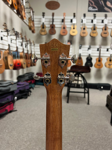 Lanikai MAS-CEB Solid Mahogany Electric Baritone Ukulele w/Case - Cutaway/Fishman Pickup