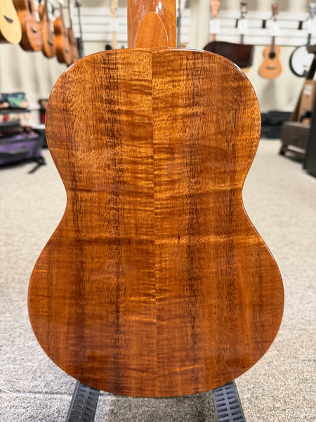 KoAloha Red Label "Polani" Solid Curly Koa Tenor Ukulele w/Case #1