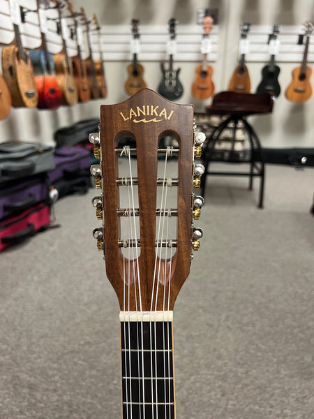 Lanikai ACST-8CET Acacia 8 String Tenor Ukulele w/Case - Solid Top - Cutaway/Fishman Pickup