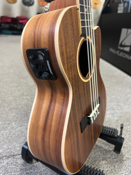 Lanikai ACST-8CET Acacia 8 String Tenor Ukulele w/Case - Solid Top - Cutaway/Fishman Pickup
