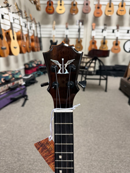 KoAloha Red Label "Polani" Solid Curly Koa Tenor Ukulele w/Case #2