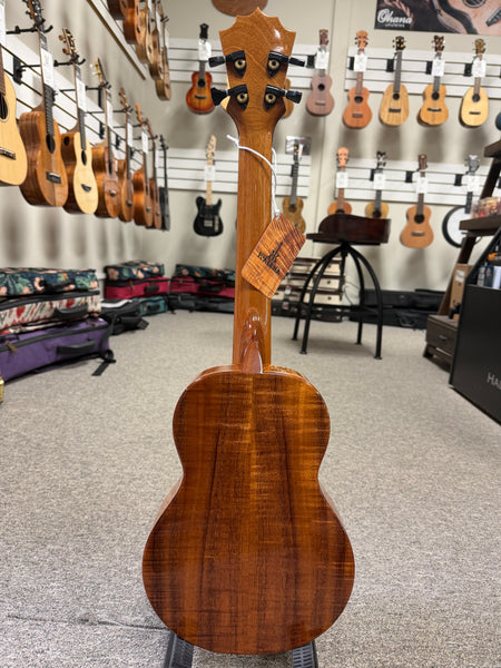 KoAloha Red Label "Polani" Solid Curly Koa Tenor Ukulele w/Case #2