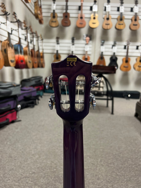 LANIKAI QM-PUCEC Quilted Maple Electric Concert Ukulele w/Case - Transparent Purple