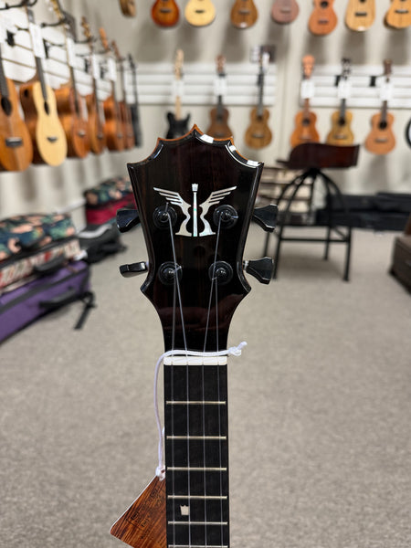 KoAloha Red Label "Polani" Solid Curly Koa Tenor Ukulele w/Case #3