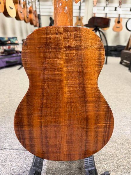 KoAloha Red Label "Polani" Solid Curly Koa Tenor Ukulele w/Case #3