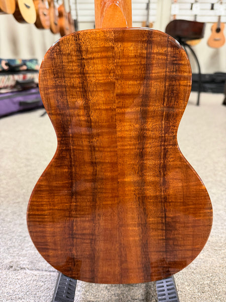 KoAloha Red Label "Polani" Solid Curly Koa Concert Ukulele w/Case
