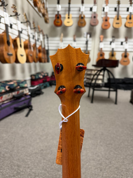 KoAloha Red Label "Polani" Solid Curly Koa Concert Ukulele w/Case
