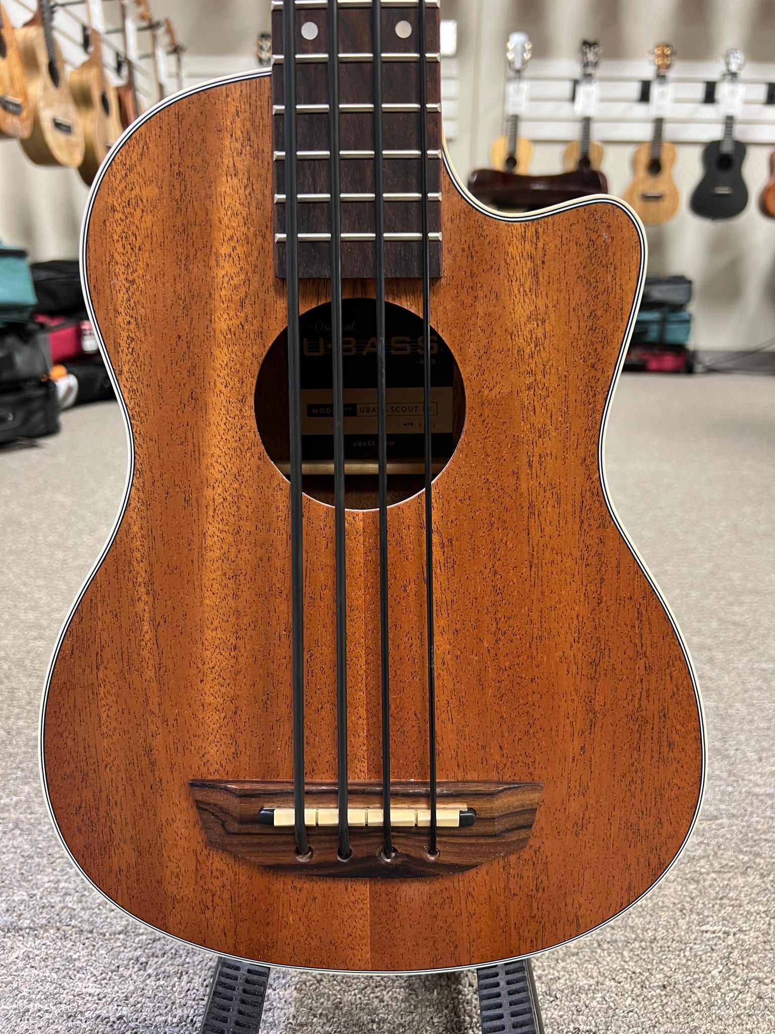 KALA Scout Mahogany U-Bass w/Case - UBASS