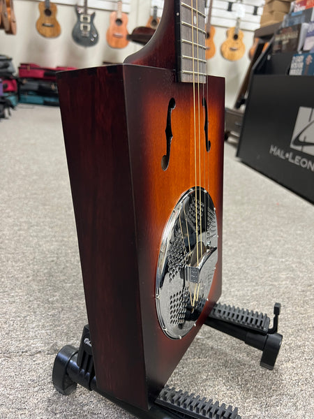 JN Guitars Cask Puncheon Cigar Box Resonator Baritone Ukulele w/Case