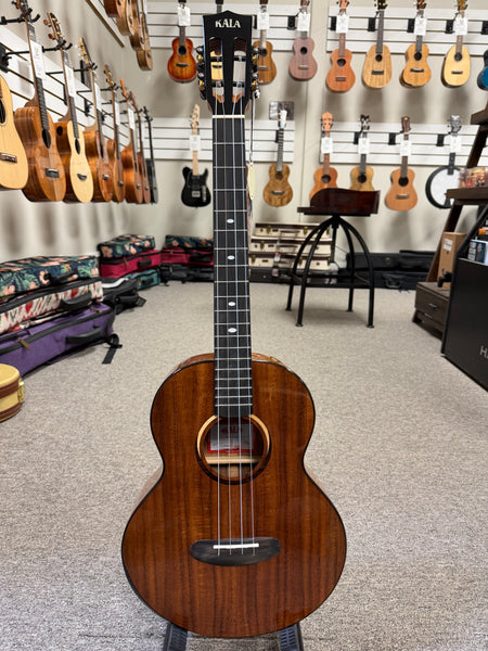KALA KA-CT-SA-BG Solid Acacia Baritone Ukulele w/Case #1 - Contour Series