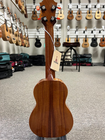 KoAloha KSM-02 Solid Koa Soprano Long Neck w/Case #2 - Concert Scale -  Super Soprano