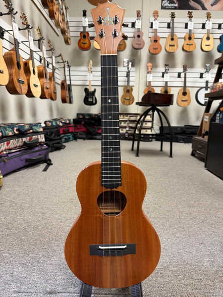 KoAloha KTM-10 Solid Koa Pikake Tenor Ukulele w/Case #4 - Made In Hawaii - Satin Finish