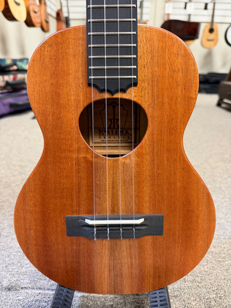 KoAloha KTM-10 Solid Koa Pikake Tenor Ukulele w/Case #4 - Made In Hawaii - Satin Finish