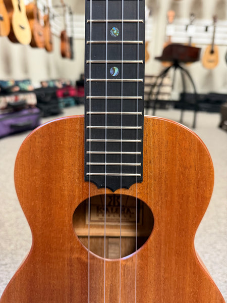 KoAloha KTM-10 Solid Koa Pikake Tenor Ukulele w/Case #4 - Made In Hawaii - Satin Finish