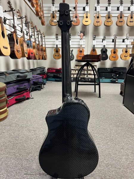 Klos Full Carbon Fiber Baritone Ukulele w/Case - Travel Uke
