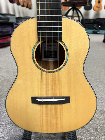 Romero Creations Solid Spruce/Mahogany Grand Tenor Ukulele w/Case - Pre Loved