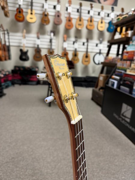 OHANA TK-75CG Tenor Ukulele -Solid Spruce/Solid Flame Maple Cutaway - Pre Loved