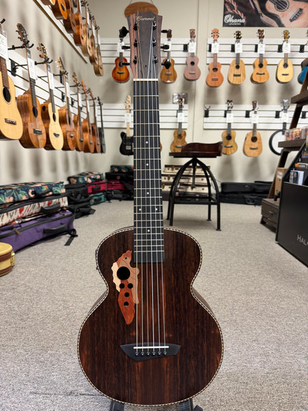Caramel CB-904G Ebony Electric Guitalele/Guitarlele w/Case - Pre Loved Ukulele