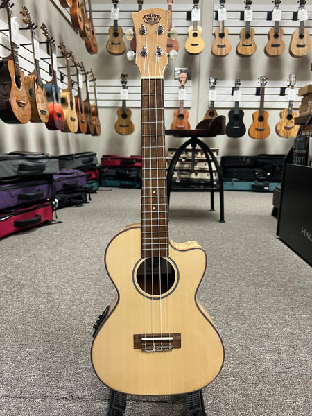 Sound Smith SSM-26CE Solid Spruce/Spalted Maple Electric Tenor Ukulele - Pre Loved