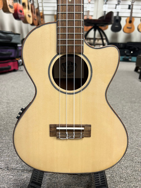 Sound Smith SSM-26CE Solid Spruce/Spalted Maple Electric Tenor Ukulele - Pre Loved