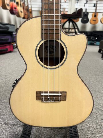 Sound Smith SSM-26CE Solid Spruce/Spalted Maple Electric Tenor Ukulele - Pre Loved