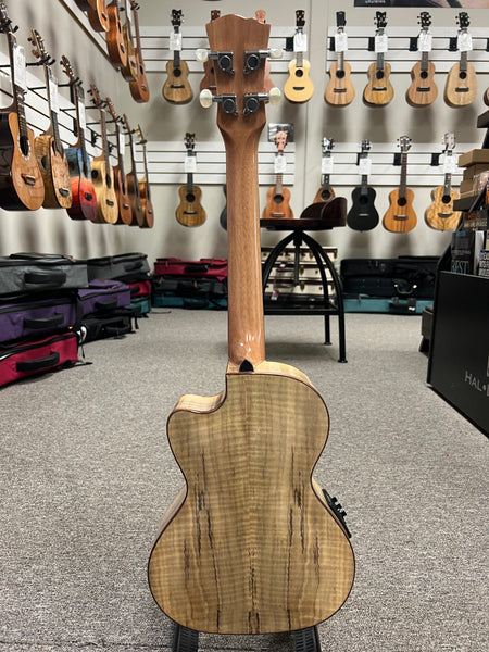 Sound Smith SSM-26CE Solid Spruce/Spalted Maple Electric Tenor Ukulele - Pre Loved