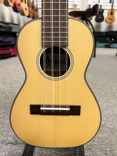 OHANA CK-70-6A 6 String Solid Spruce/Mahogany Concert Ukulele - Pre Loved