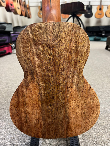 Flight Songbird Purple Electric Slimline Tenor Ukulele w/Case - Solid Flamed Maple/Solid Mango