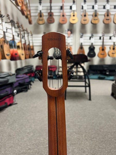 Flight Songbird Purple Electric Slimline Tenor Ukulele w/Case - Solid Flamed Maple/Solid Mango