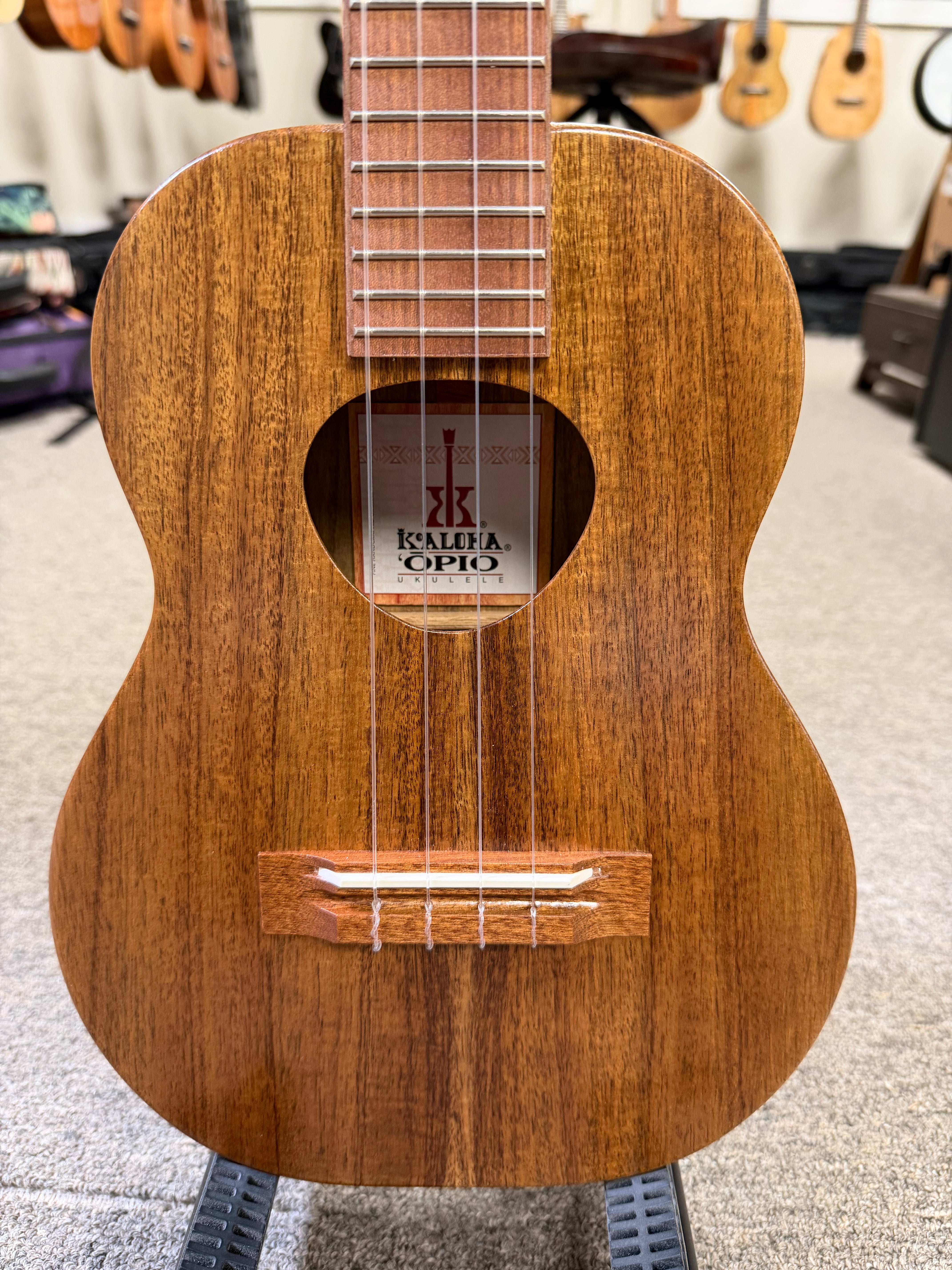 KoAloha KTO-10 Solid Acacia Opio Tenor Ukulele w/Case #3