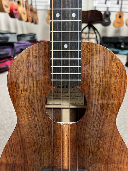 Kanile'a K1-B Solid Koa Baritone Ukulele w/Case - Made in Hawaii