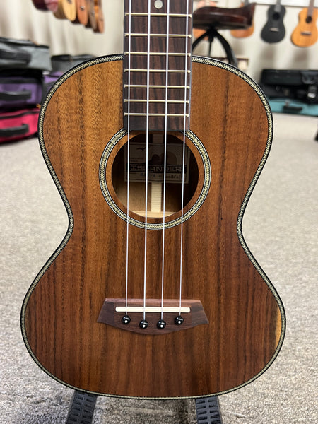 Islander by Kanile'a SAT-4 Solid Flamed Acacia Tenor Ukulele