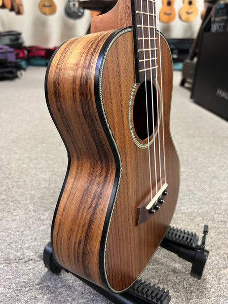 Islander by Kanile'a SAT-4 Solid Flamed Acacia Tenor Ukulele