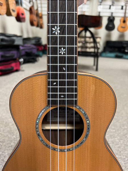 OHANA TK-50ME Solid Cedar/Ebony Tenor Ukulele