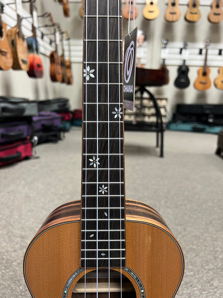 OHANA TK-50ME Solid Cedar/Ebony Tenor Ukulele